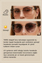 Sophia Adaptive Beige Metal Cat Eye Sunglasses |   Auto Darkening Glass Color - 5