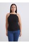 Black Plus Size Halter Neck Women's Tank Top 2-Pack - 2