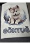 Newborn Baby Bodysuit with a Picture of a Wolf Cub - 2
