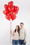 Heart Balloon Red 10 Pieces Helium Compatible 25 cm Marriage Proposal Valentine's Day Set Helium Compatible - 3