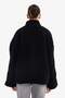 Oversized Wide Fit Mock Neck Zippered Plush Cardigan G6576Ax25Wn - 5