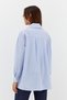 Striped Stone Studded Shirt Blue - 4