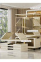 55cm Wide Freestanding Portable Foldable Wardrobe with Transparent Doors & Hanging Rod - 5