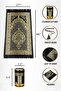 Muslim Prayer Rug and Prayer Beads with Elegant Design Cylinder Gift Box | Janamaz | Sa - 3