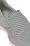 Women's Black-Grey Slip-On Comfortable Walking Shoes - Lightweight Sole Casual Sneaker - 7
