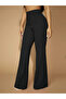 Women Black High-Rise Straight Leg Trousers - 3