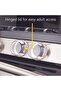 Child Proof Clear View Stove Knob Covers (Set of 5) - 5