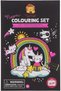 Neon Colouring Set - Unicorn & Friends Designed Craft Kit Portable Play Ages 5+ Years