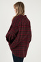 Plaid Cotton Oversized Fit Classic Collar Shirt Shirt 6835002 - 7