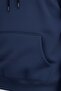 Men's Comfortable Basic Blue Hooded Sweatshirt - 5