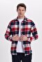 Men's Slim Fit slim fit checkered winter lumberjack shirt