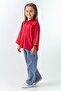 Miniğimin Cicileri Stone-Embellished Girls Shirt 2-Piece Set - Red - 2