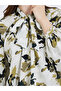 Women Floral Print Tie-Neck Blouse - 4