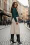 Yani Gold Buckle Detail Thin Heel Pointed Toe Stylish Women's Boots - 4