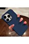 premium silicone case designed for perfect iPhone fit. Blue - 3