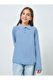 Kids Light Blue Long Sleeve Polo T-Shirt - 3