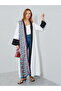 Women Contrast Graphic Long Sleeve Kimono