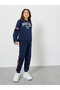 Teens Navy Blue Boston Print Cotton Sweatshirt - 2