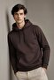 Men's Premium Casual Brown Hooded Sweatshirt - 2