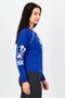 x Micky Mouse Women Crew Neck Long Sleeve Graphic Print Pyjama Top, Navy - 2