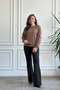 Sweatshirt with Embroidery on the Front and Sleeves - 6
