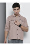 The Indian Garage Co Slim Fit Grey Placement Printed Shirt - 3