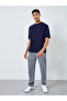 Men Navy Blue Graphic Print Oversized T-Shirt - 2