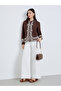 Women Brown Embroidered Long Sleeve Shirt - 2