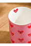 Lcw Home Mixed Heart Printed Porcelain Mug 320 ml - 3