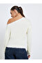 Women Lace Trim Asymmetric Neck T-Shirt - 4