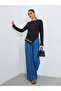 Women Asymmetric Hem Long Sleeve T-Shirt - 2