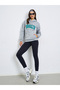 Brooklyn Print Grey Hoodie with Front Pocket - 2