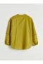 Lcwaikiki Classic Green Loose Collar Oversize Women's Blouse - 6