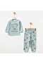 100% Cotton Teddy Bear Printed Baby Pajama Set - 2