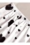 طقم بيجامة نسائي من الساتان المريح والمرن مطبوع مع حزام قابل للتعديل - 5