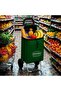 Shopping Trolley | Foldable & Portable Fabric Luggage Bag with Wheels – Green - 4