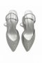 Lorya Silver Stone Look (4 cm) Pointed Toe Heeled Shoes - 2