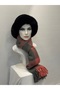 Soft Textured Winter Women's Shawl Girls Acrylic Anthracite-Tile - 2