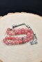 Natural Pink Quartz Stone 33 Beads Prayer Beads with Metal Tassel 10mm Sphere Cut 902512 - 5