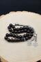 Natural Garnet Stone 33-Bead Rosary with Metal Tassel 10mm Sphere Cut 902511 - 6