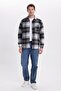 Men's Regular Fit Comfortable Cut Winter Plaid Lumberjack Shirt - 4