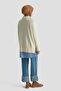 Basic Oversized Sweater with Buttons 25Kd6016 Ekru - 5