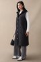 Hooded Gold Chain Black Quilted Vest - 5