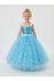 Frozen Elsa Costume Strap Girls Princess Dress with Bolero - 4