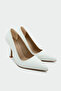 Relly White Leather Women's Heeled Shoes - 2