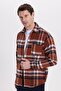 Men's Regular Fit Comfortable Cut Winter Plaid Lumberjack Shirt - 2