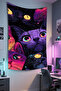 Cat Wall Hanging – Pet-Themed, High-Quality Fabric, Tapestry Wall Carpet