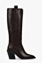 Women's Nexa Brown Leather Cowboy Boots - 5