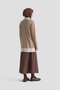 Color Block Knitwear Tunic 25Kd6018 Mink - 4