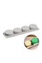 Silicone Mold Round Soap Stone Powder and Cake Chocolate Mold 4 Pieces - 4